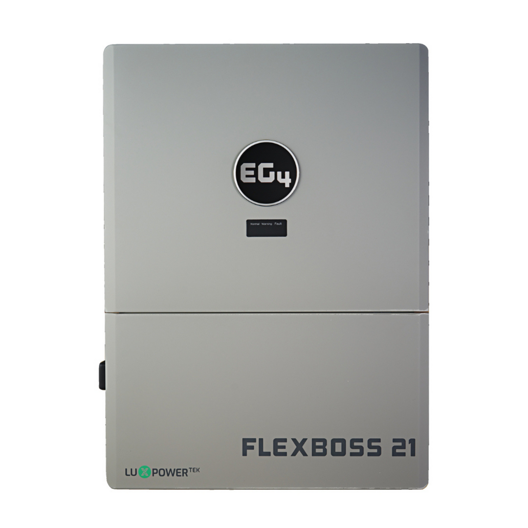EG4® Flex BOSS21 Hybrid Inverter - 48V Split Phase | 21kW PV Input | 16kW AC Output | 16 Units Parallel | 24kW Surge Capacity | UL 1741 Listed