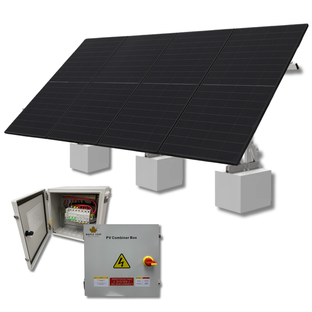 Maple Leaf Goose Ground Mount & 550W Solar Panel Bundles | Flexible 4, 8, 16, 32 Panel Options