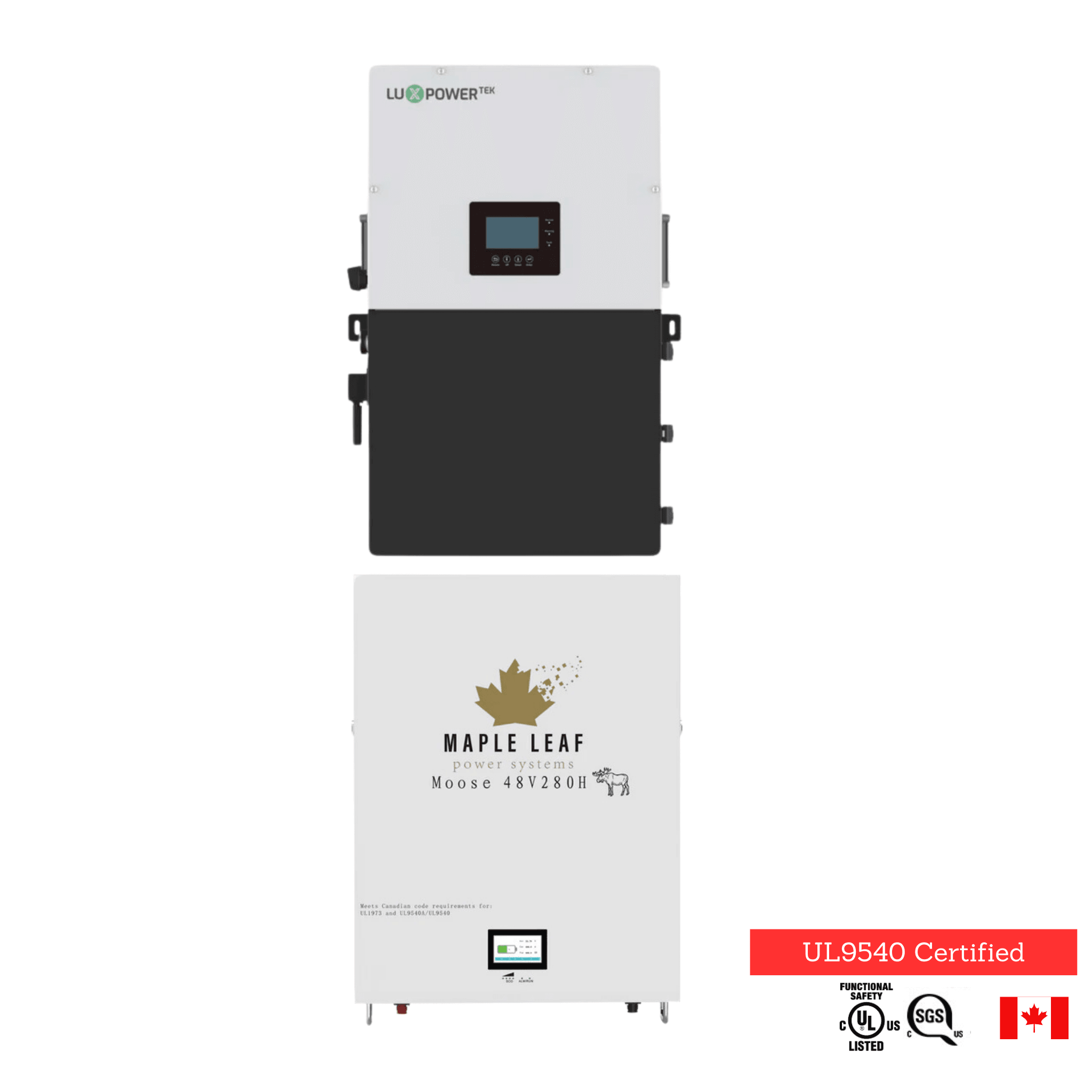 Luxpower 18Kpv & Maple Leaf 48V280AH [Heated] Battery Pack Hybrid