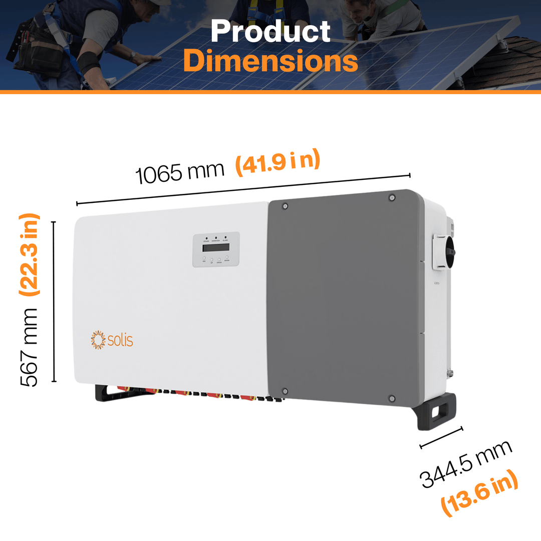 Solis (S5-GC100K-US-APST) 100kW 1000Vdc Three Phase Inverter - Operating Temperature (-30°C ~ +60°C ) | UL 1741 SA And SB Certified