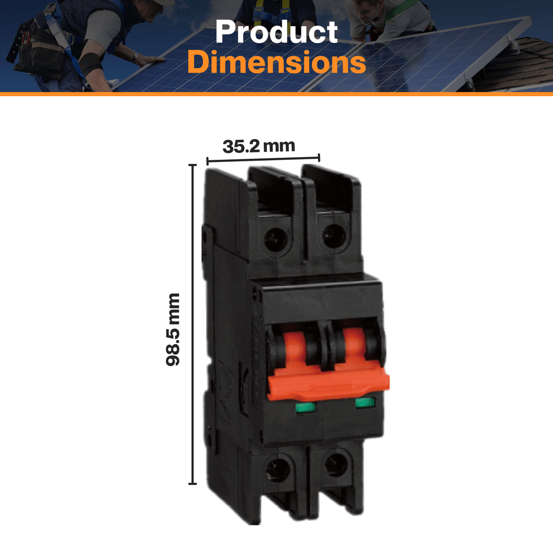 16A 2P DC Circuit Breaker 600V -  cULus Certified | Meets CSA standards