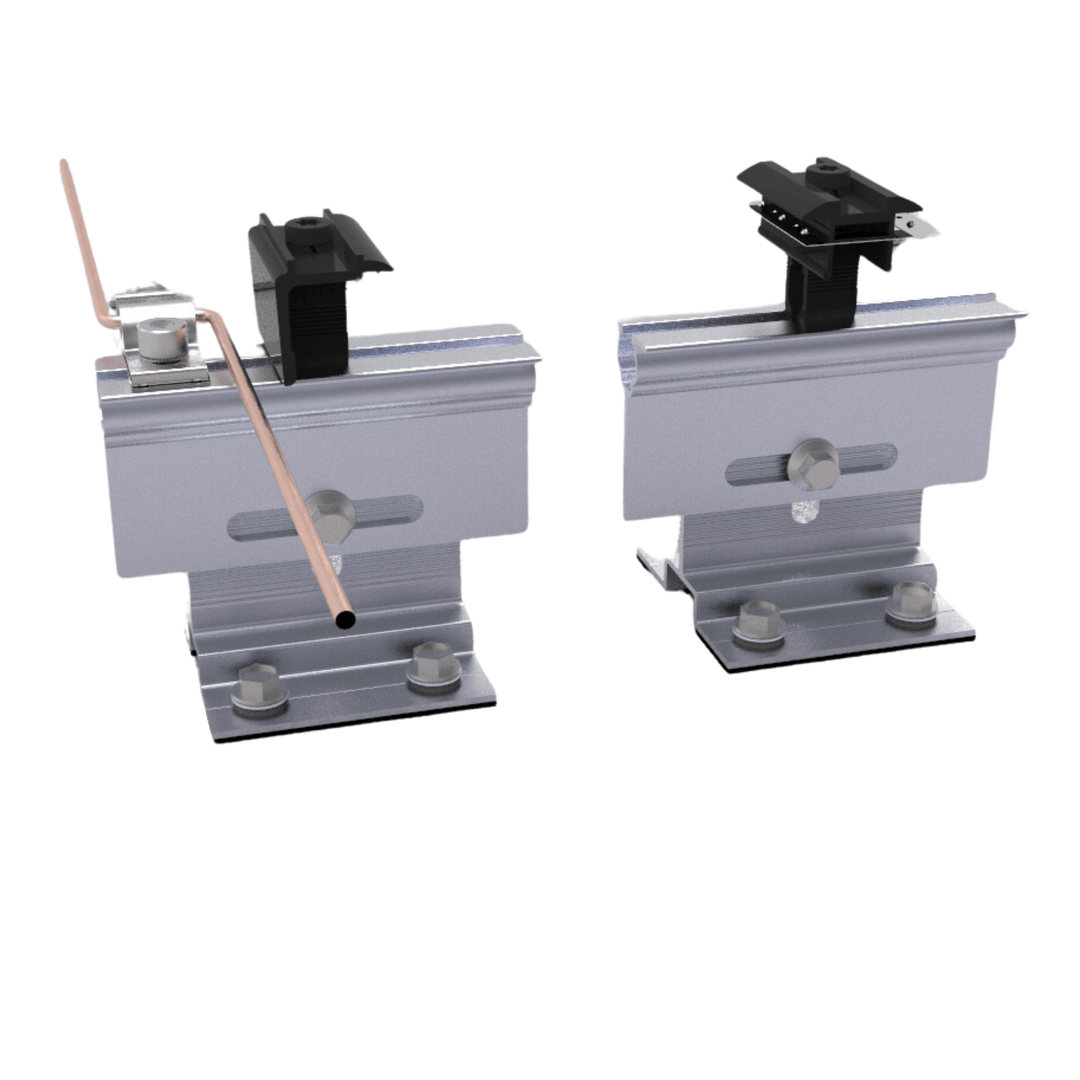 Maple Leaf Silver FixRL Railless Shingled/Metal Roof Solar Mounting Hardware - ASNZS1170, MCS, Intertek, SPAD Certified