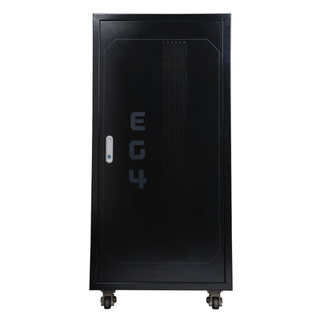 EG4® Enclosed Battery Rack – 3 Slot & 6 Slot | Durable Cabinet | Mobile-Ready | Effortless Installation | W/ Cable Management | Adaptable Slot