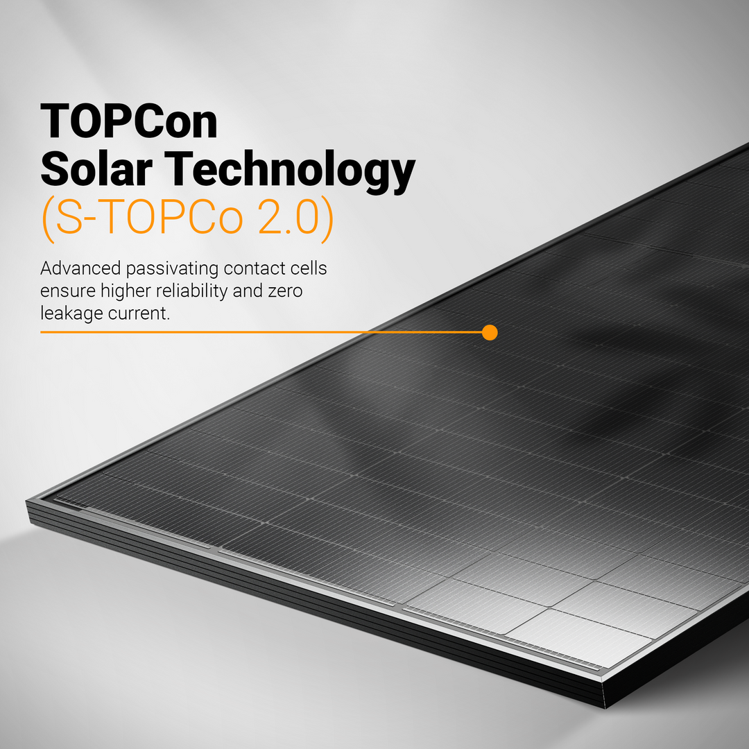 Maple Leaf 640W 5N N-Type TOPCon Bifacial Dual Glass Ultra Black Solar Panel (PALLET OF 36) | High-Efficiency N-Type Solar Module with 30-Year Power Warranty