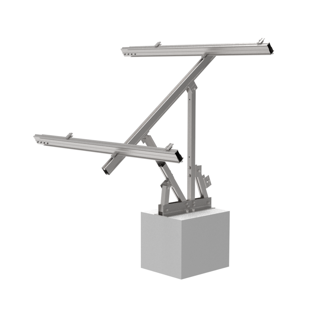 Maple Leaf Goose Adjustable Solar Panel Ground Mount | 30° Summer - 60° Winter Adjustable Angle