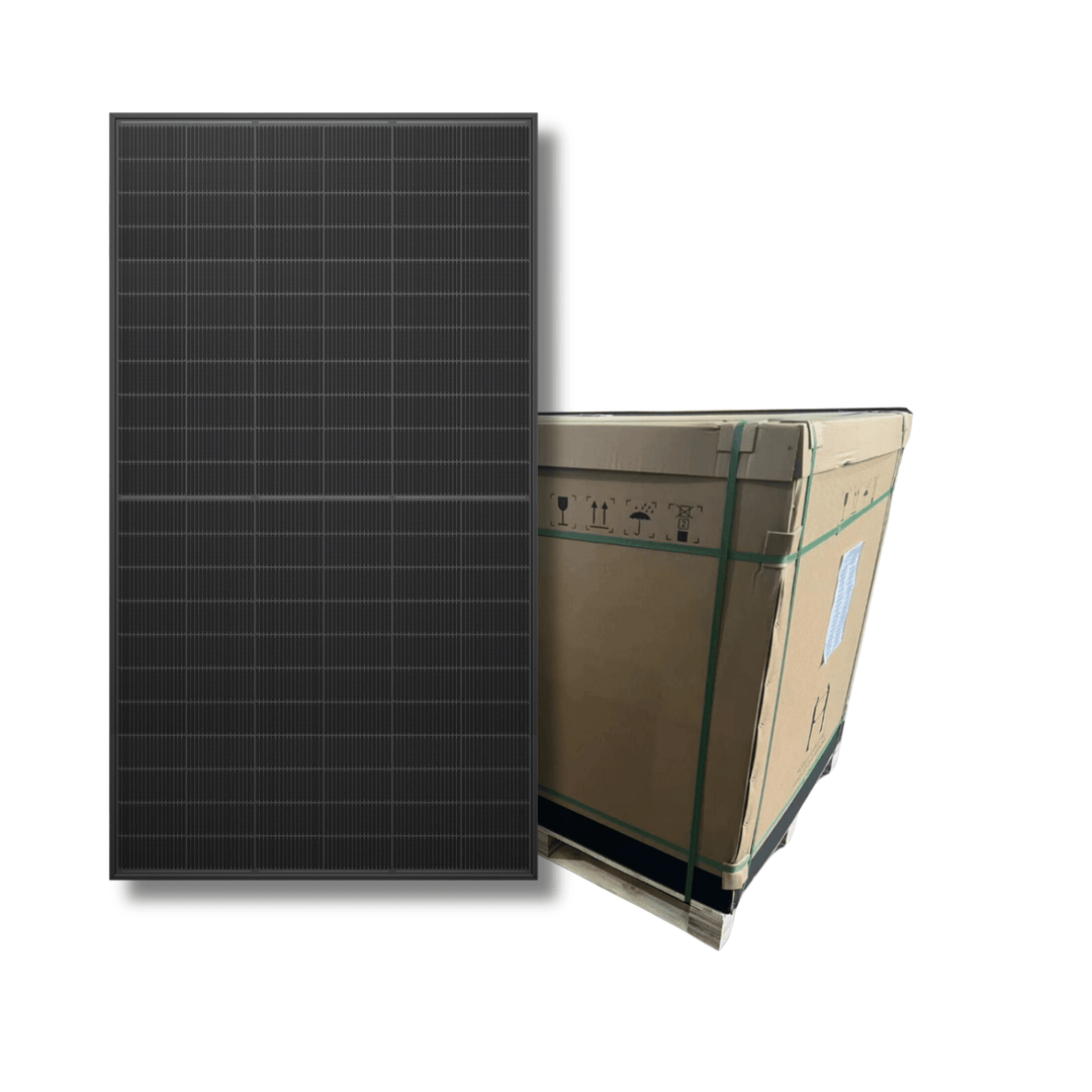 Maple Leaf 520W Monofacial Solar Panel - PALLET Of 36 | N-type TOPCon Full Black Solar Module | 10-30% Additional Energy | Aluminum Frame| IP68 Rated