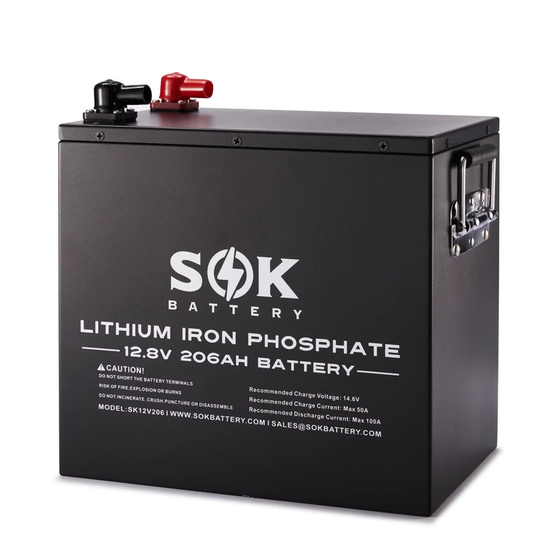 SOK Battery 12V 206Ah - Metal Heated LiFePO4 Battery | SK12V206H