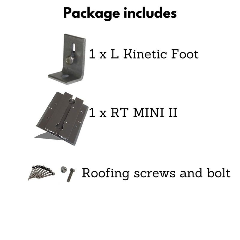 Kinetic Roof Tech RT MINI II - RT MINI 2 & Kinetic L-foot Package