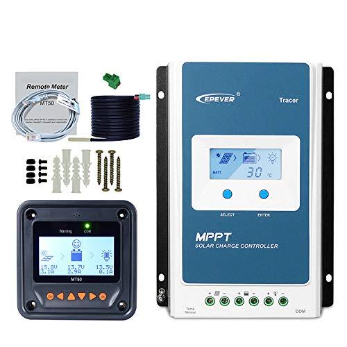 EPEVER 40A MPPT Solar Charge Controller Tracer an 4210AN and Remote Me