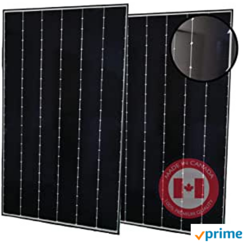Shingled 680 Watt Solar Panel (Panneau Solaire 680w) - All Black 340w Canadian Panels | W/ CSA Approval, For On-grid, Off-Grid & Hybrid Applications
