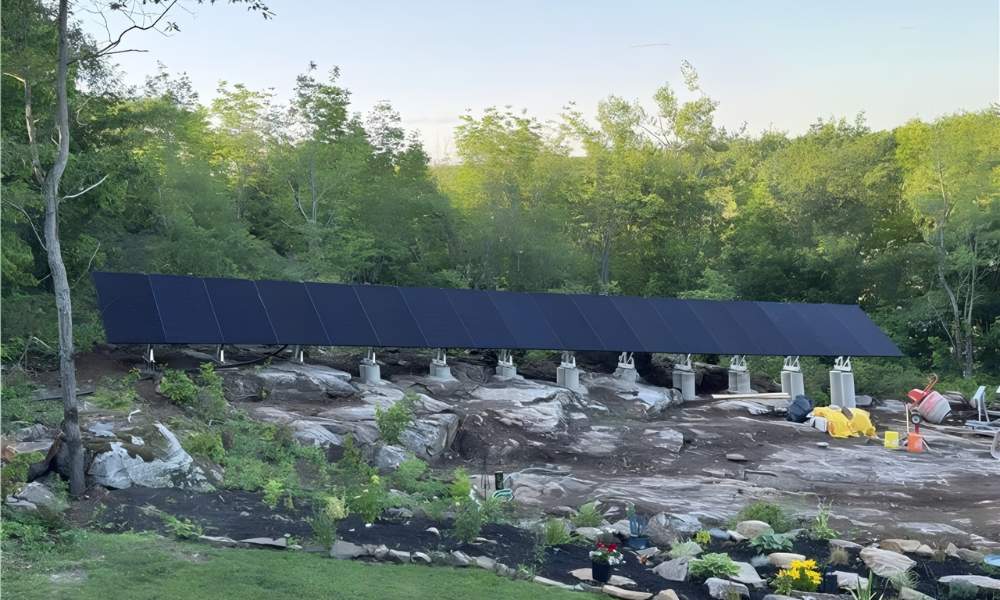 Solar Project: William's 36 Panel Goose Mount Setup in Gravenhurst, ON
