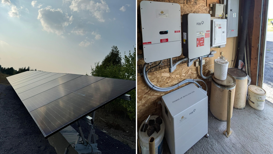 Solar Project: William P.’s Hybrid Fox ESS Solar Installation in Lunenburg, ON