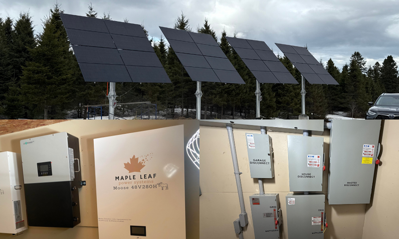 Solar Project: Jacques' 32 Panel Pole Mount Setup in Campbellton, NB