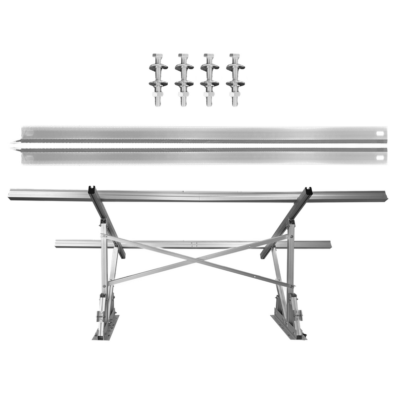 Maple Leaf Goose Ground Mount Bundles | Angle-Adjustable Solar Power Ground Mount Base Kits with Hurricane Upgrades | Bundles for 3, 4, and 6 Solar Panels