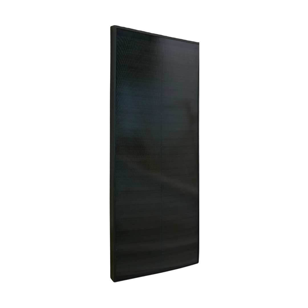 Maple Leaf 100W Mono Rigid Solar Panel - All Black | W/ IP67 Junction Box & IP67 MC4 Cable | Lightweight With Monocrystalline Cells