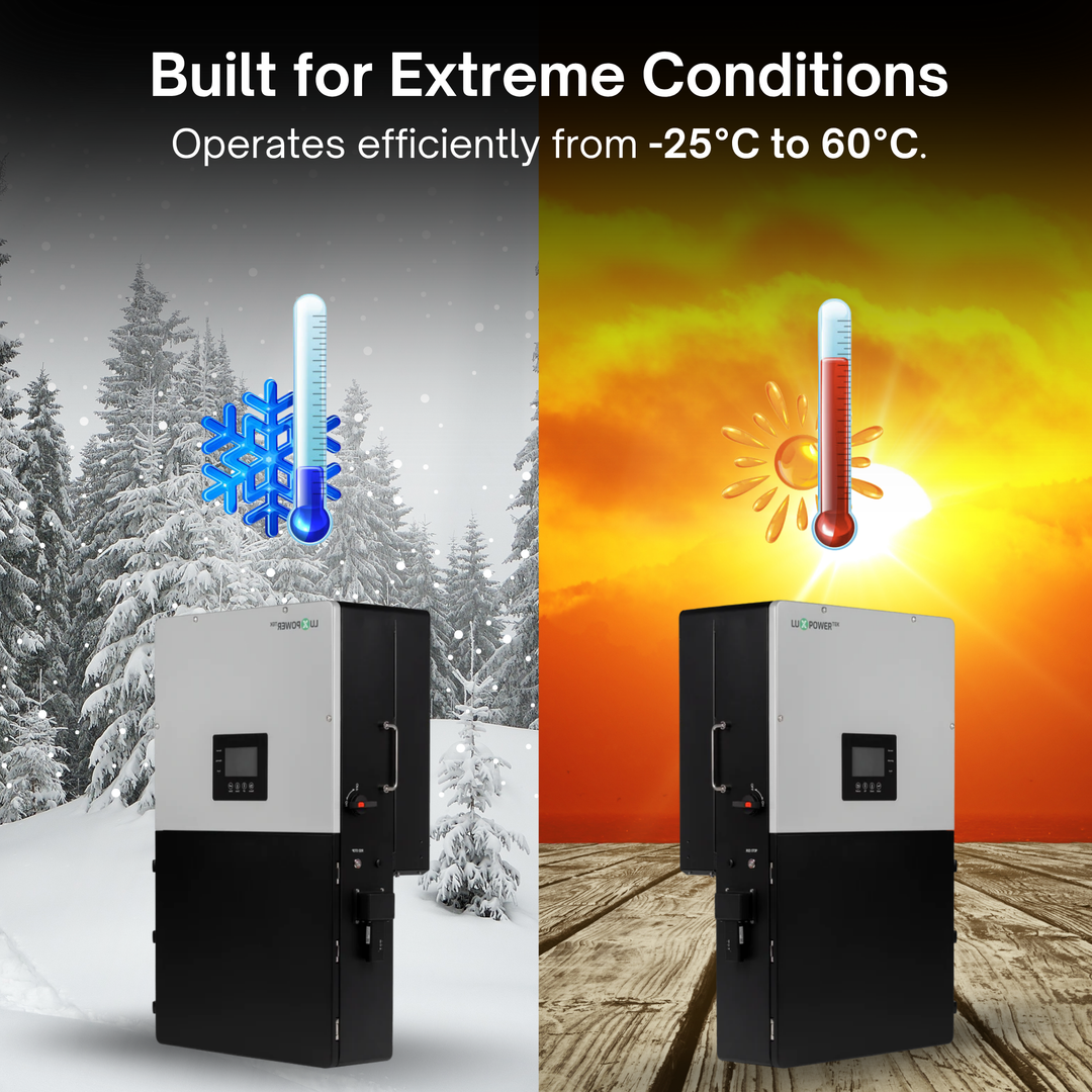 Luxpower 18Kpv Solar Inverter & Maple Leaf 48V280AH [Heated] Battery Pack - Hybrid & Off-Grid Solar Inverter ESS Battery Solution | UL9540A, UL9540 Certified