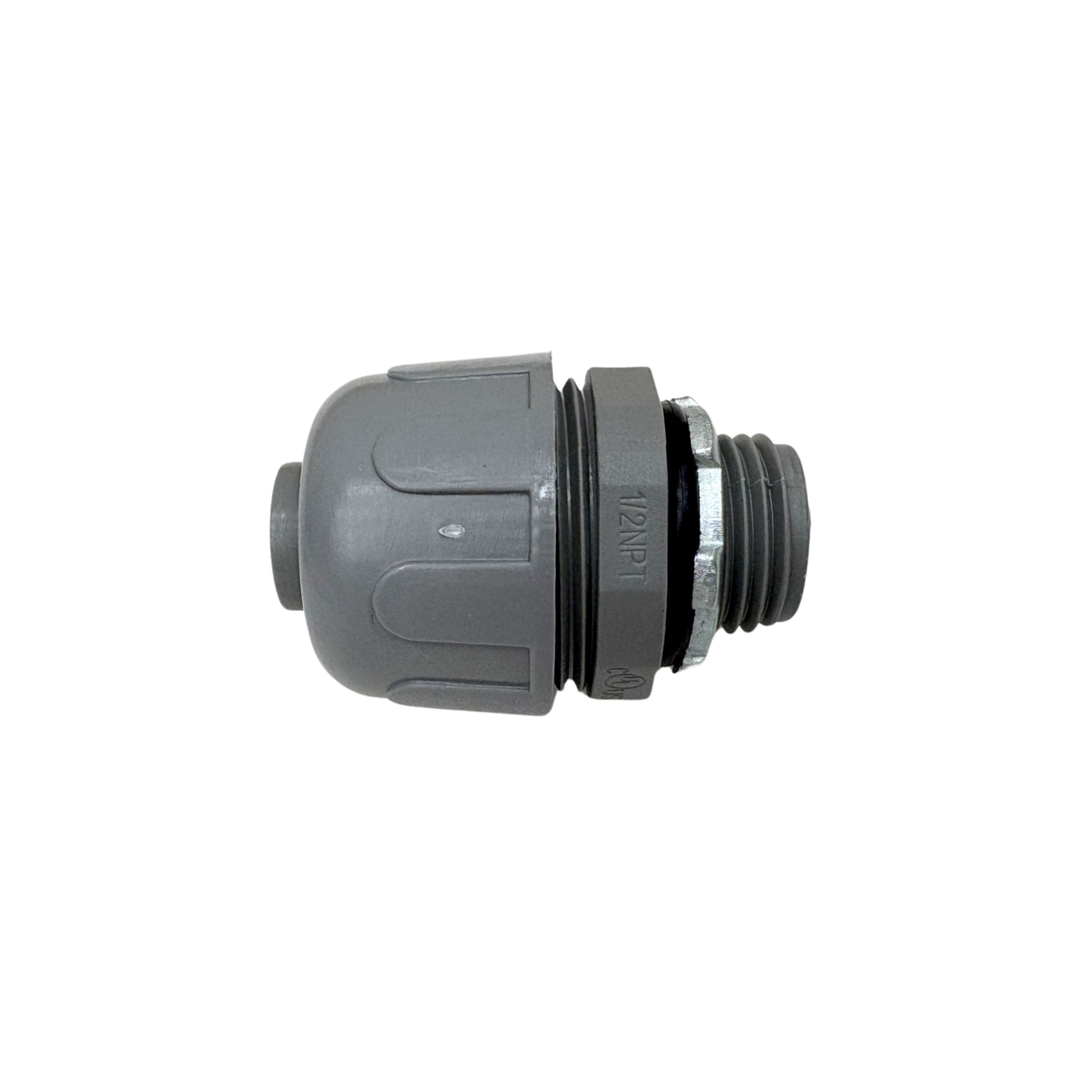 Anamet Liquid Tight Fittings Non-Metallic Connector - 3-Piece -  2", 1 1/2", 1 1/4", 1", 3/4", 1/2"  - Straight or 90-Degree Swivel - For Electrical Conduit - NMLT Series