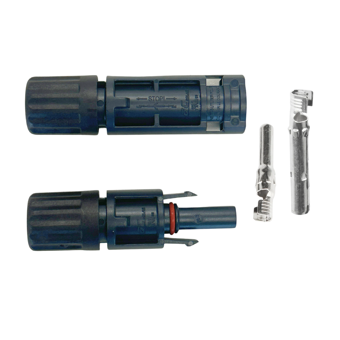 MC4 Solar Connectors – UL & TÜV Certified | IP68 Waterproof PV Cable Connectors (6 Pack / 10 Pack)