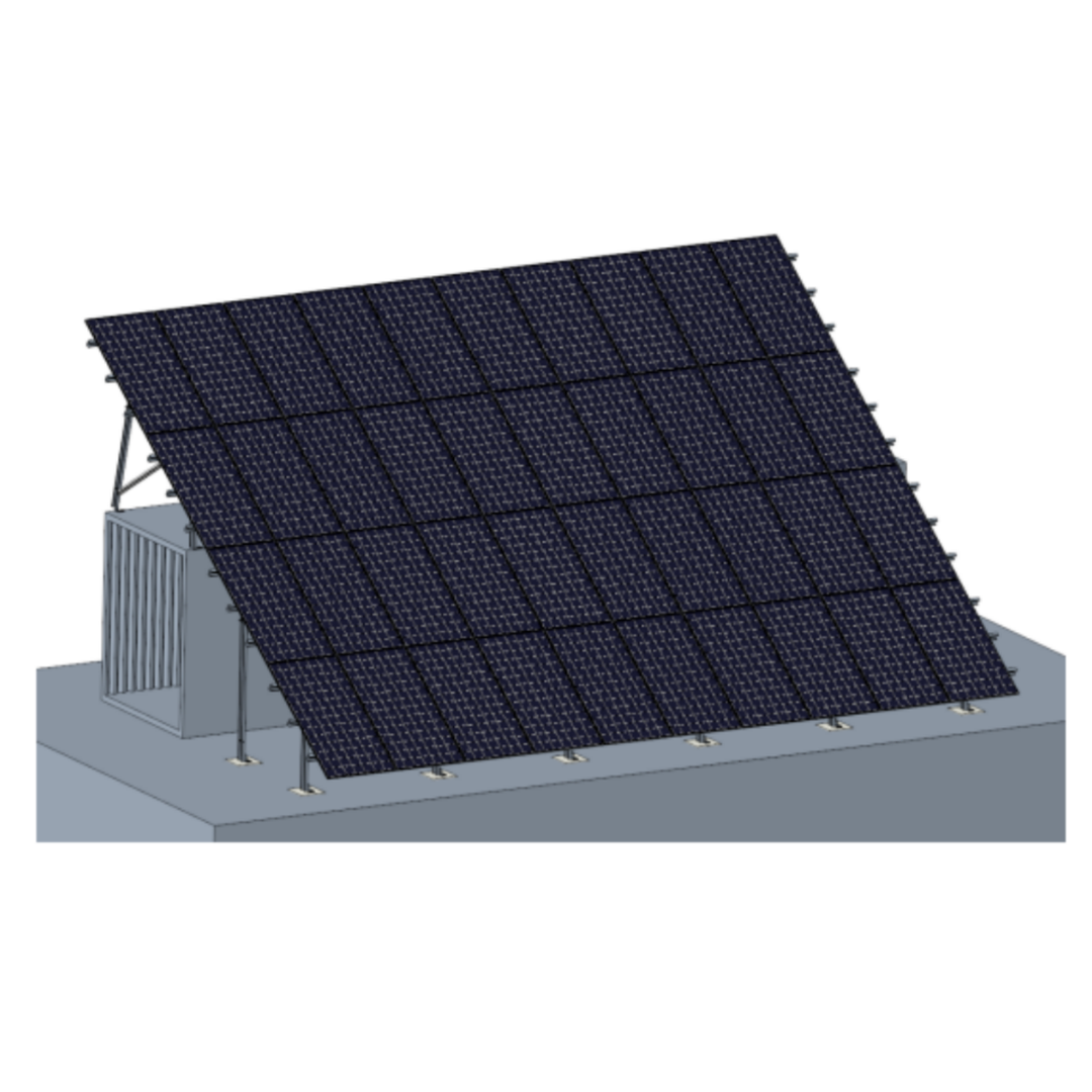 Shipping Container Solar Mount System for 500W–600W+ Panels | 40-Panel Capacity | Heavy-Duty Container Solar Panel Mounting Bracket