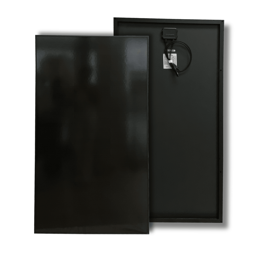 Maple Leaf 170W Mono Rigid Solar Panel - All Black | IP67 Junction Box & MC4 Cable | Monocrystalline Cells - OPEN BOX