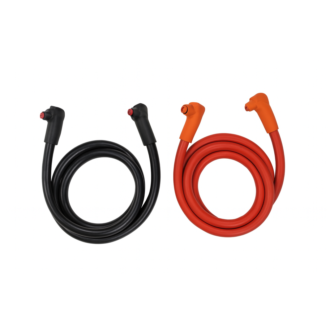 Parallel 2/0 AWG Cable Kit – 950-0068 | Discover HELIOS ESS Parallel Battery-to-Battery Cable Kit with CAT6 Communication Cable | Precut and Terminated 2/0 AWG Copper Positive & Negative Cables for Off-Grid and Energy Storage