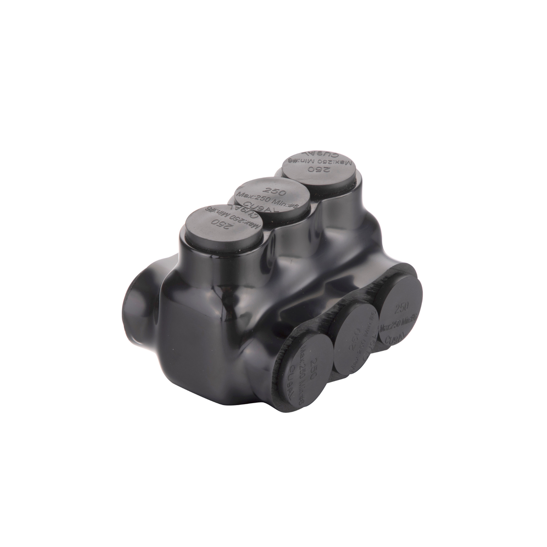 3-Pin High Current Bus Bar Connector | Dual-Sided Threaded, Multi-Cable, Aluminum & Copper Wire Compatible | Solar Panel, Marine & RV Power Systems