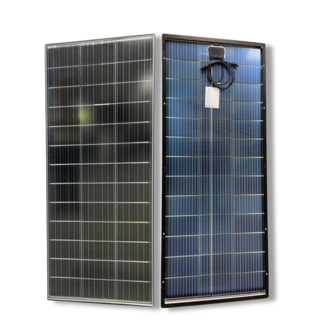 Maple Leaf 200W Monocrystalline Solar Panel - Clear Glass| Handle Up to 5400Pa Snow Load | Aluminum Frame | IP67 Rated Junction Box