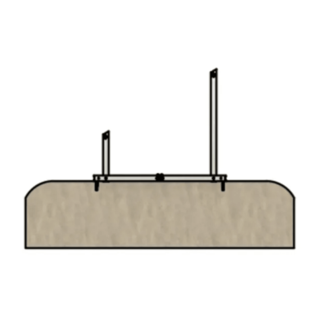 IntegraRack IR Concrete Slab/Footing Mounting Kit - High-Strength Concrete Anchor Bolts | W/ Precision Concrete Drill Bits