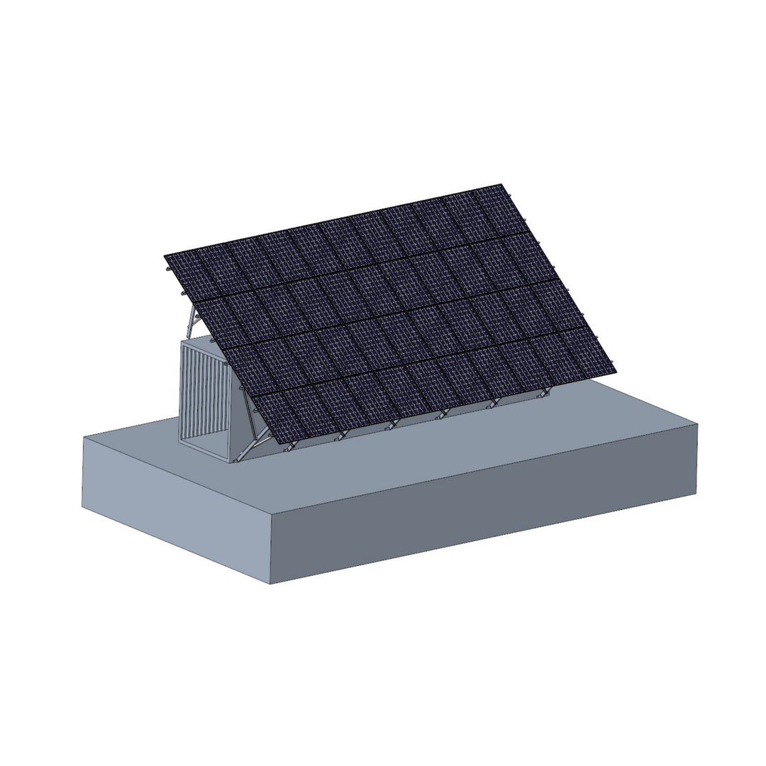 Shipping Container Mount System for Solar Panels | Heavy-Duty Solar Power Mounting System to Convert Shipping Container