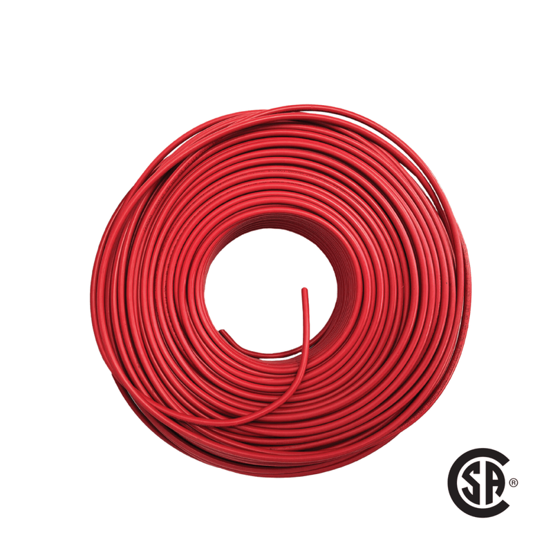 Maple Leaf Red 10AWG 500Ft Solar Extension Cable - Tinned Copper Wire | From RVs To Automotives | For Both Indoor & Outdoor | CSA Certified