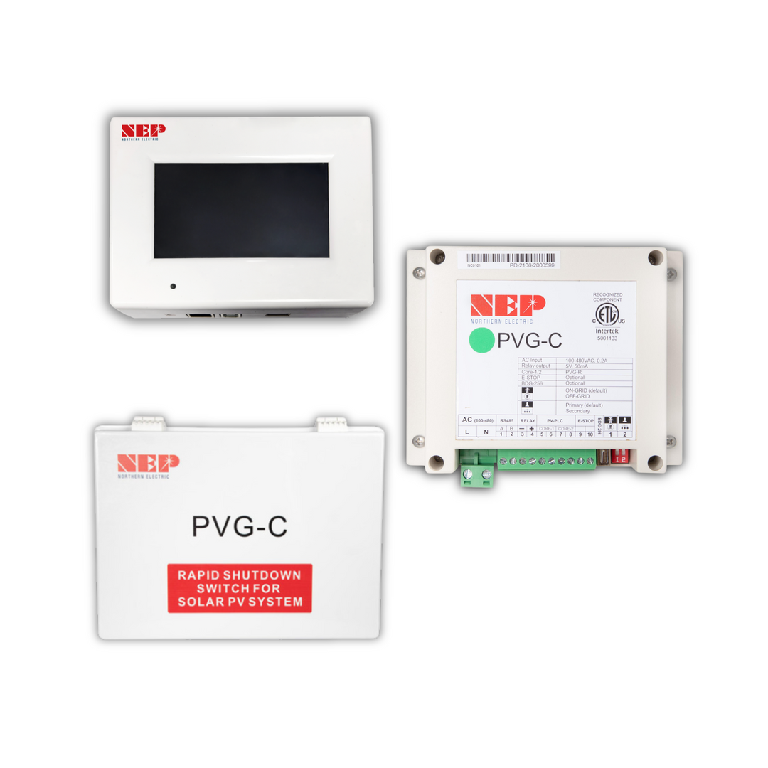 NEP PVG-O Rapid Shutdown Kit | Solar Rapid Shutdown Enclosure, IP65 Rated, Transmitter