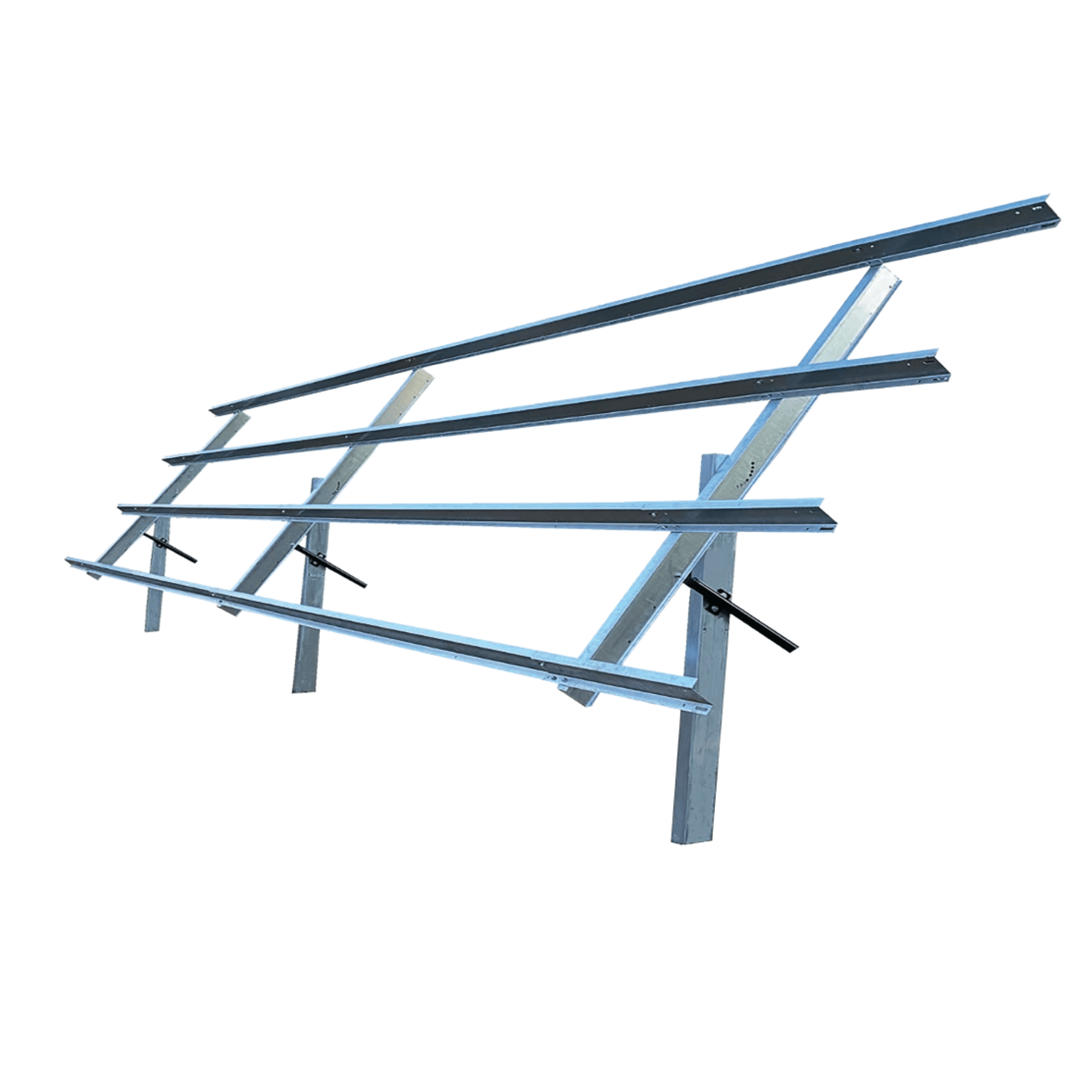 Sky Rack 2.0 Ground Solar Mount - W/ Angle Adjustability | Integrated