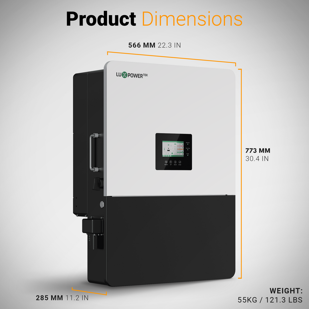 Luxpower GEN-LB-US 13K Hybrid Solar Inverter | 13kW Split Phase 120/240V | Off-Grid, RV, Cabin, Marine & Residential Power Backup | UL & CSA Certified