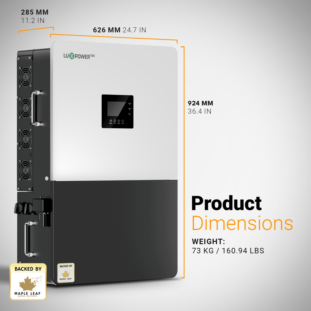Luxpower GEN-HB-US 25K Hybrid Solar Inverter | 25kW Whole-House Backup Solar Power Inverter | 120/240V Split-Phase | 200A Output | 6 MPPT / 48kW PV Input | High-Voltage Battery Ready | Parallel Up to 6 Units | IP65 Outdoor Rated