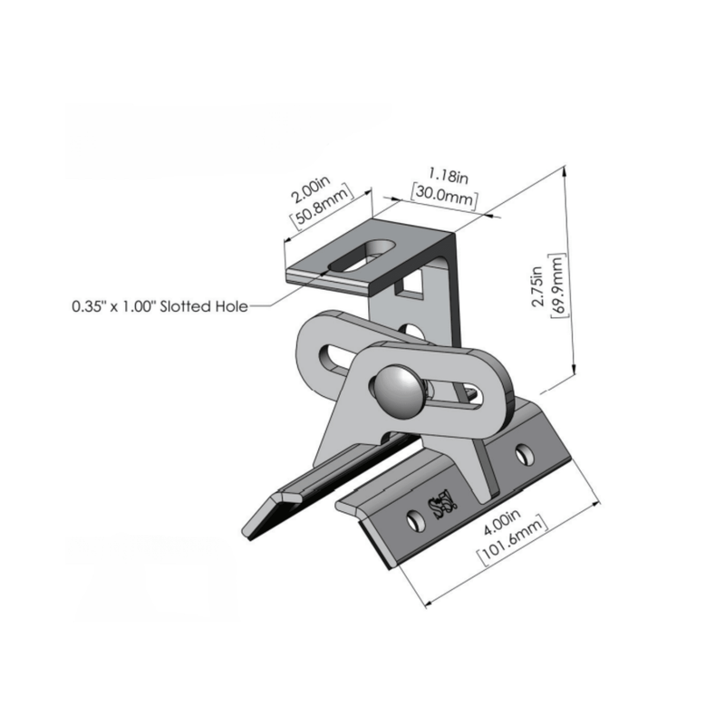 S-5! ProteaBracket-34% Lightweight-Face-Fastened - Trapezoidal-Rib Metal Roof Brackets