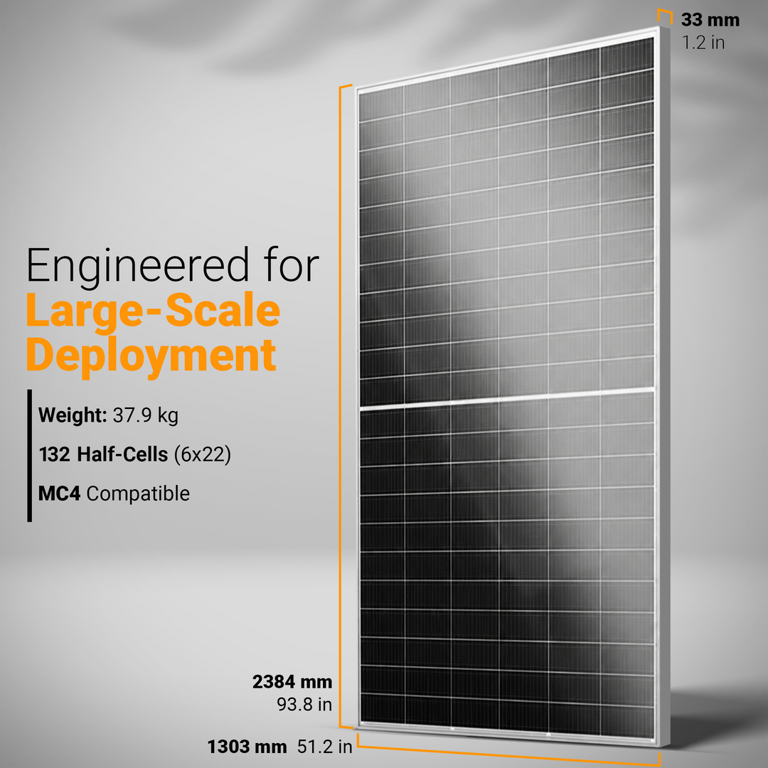 Maple Leaf 700W Bifacial HJT Solar Panel - PALLET OF 33 | High Efficiency N-Type, Dual Glass | 23.66% Output