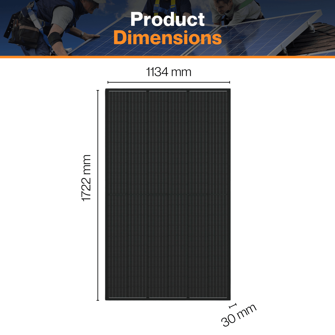 LONGi LR5-54HPB-405M - 405W Monofacial Solar Panels | 1200mm Cables | IP68 Waterproof Junction Box