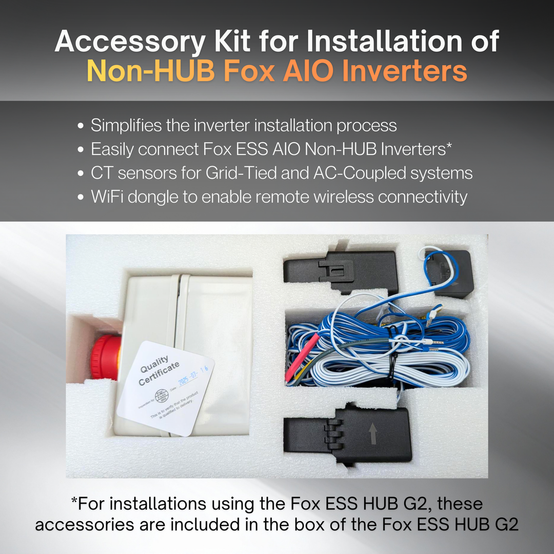 Maple Leaf Northern Fox AIO FLEX Hybrid Solar Inverter & Modular Battery Kits | 9.6kW or 11.4kW Inverter | 8kW to 28kW Expandable Energy Storage System | Optional Fox ESS Hub G2 Smart Energy Management