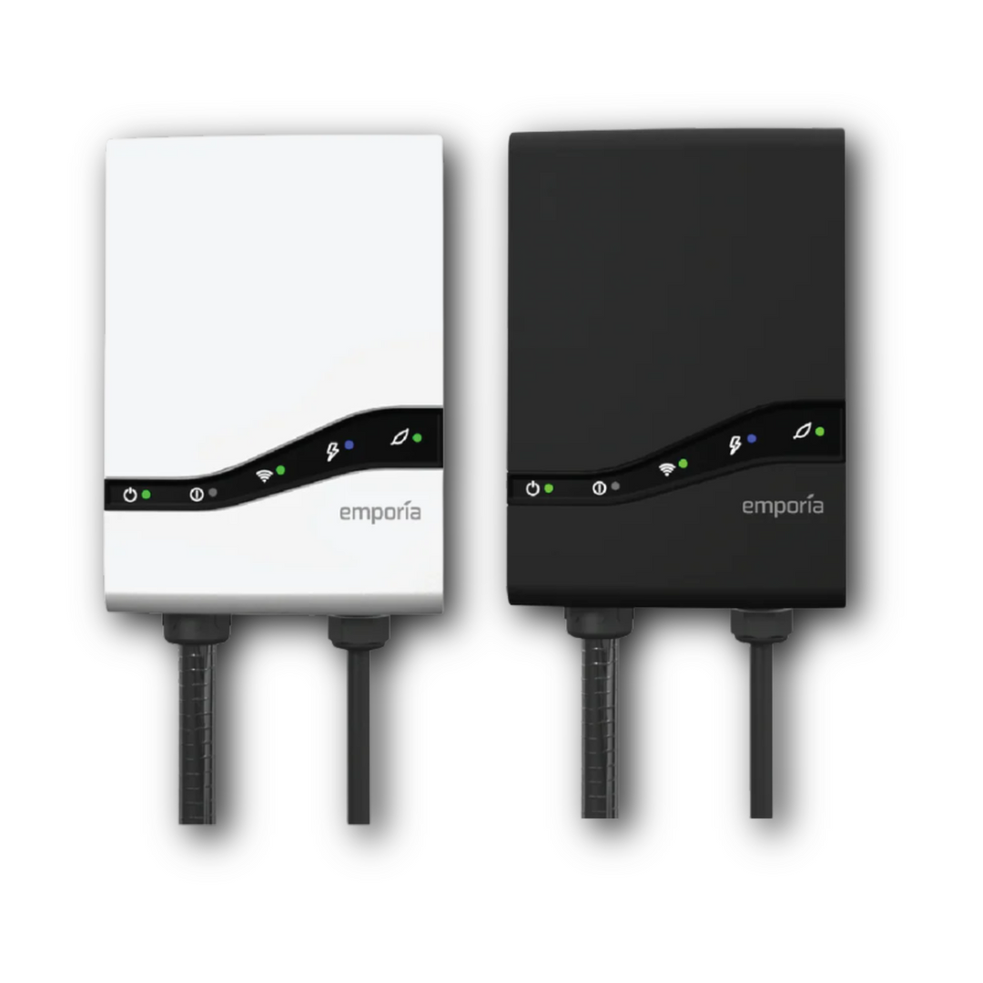 Emporia Pro Level 2 EV Charger – Smart EV Charger with PowerSmart Load Management – Fast Charging up to 9x Faster – NEMA 14-50 & Hardwire – CCS/J1772 – Black or White – 25ft Cable – UL Certified