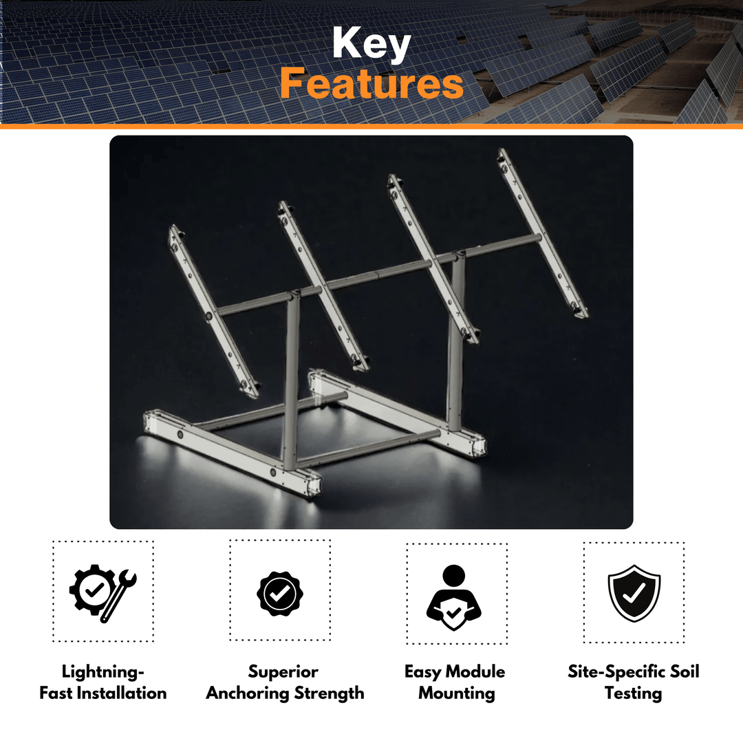 IntegraRack IR-G Series IR AnchorSpike Mounting Kit - Superior Anchoring Strength | W/ Site-Specific Soil Testing