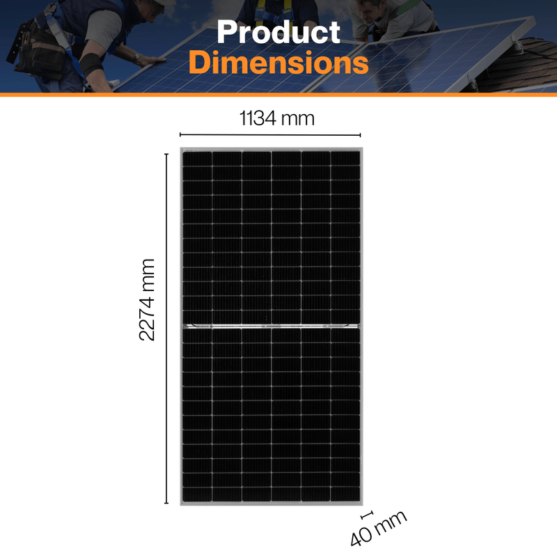 Jinko Eagle 540W Half Cell Bifacial 72HM G5b - W/ Multi Busbar Half Cell Technology | Aluminum Frame | Shade Tolerant | IP68 Rated Junction Box | UL61730, cULus and CE Certified