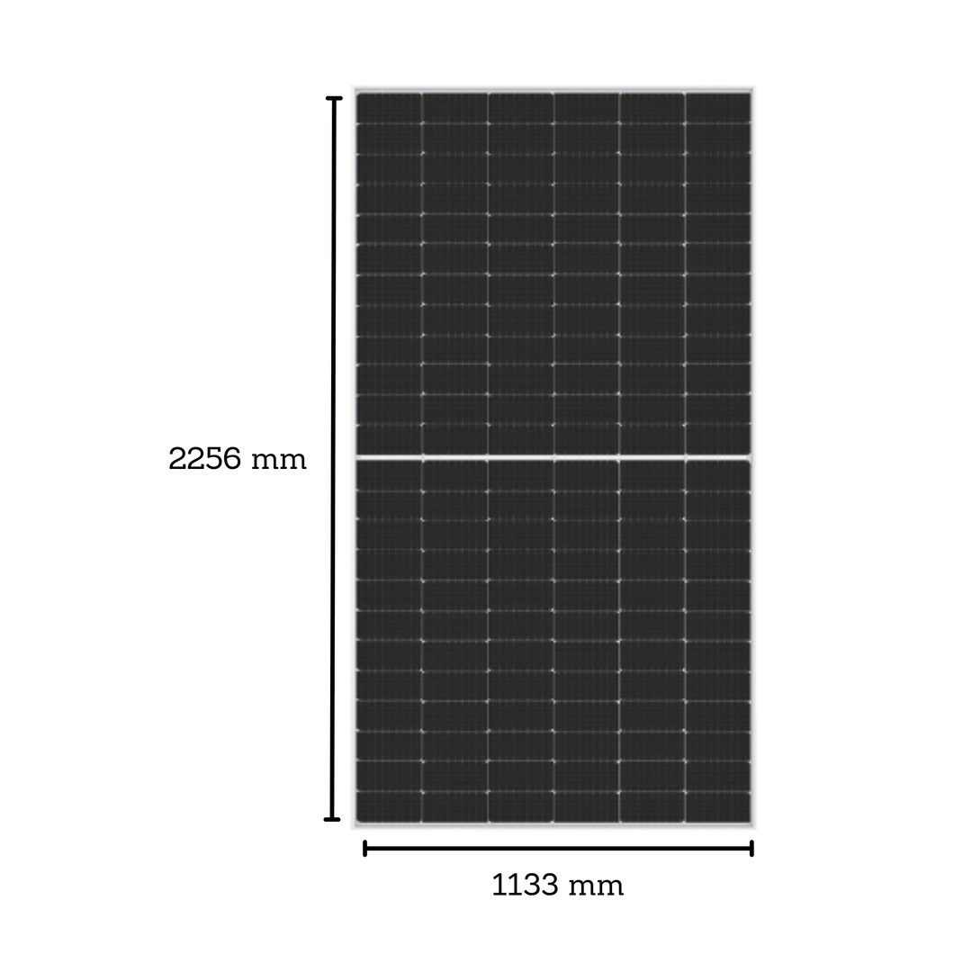 LONGi Hi-MO5 550W Solar Panels - 144 Cell MC4 Silver - White 35mm, 1400mm Cables