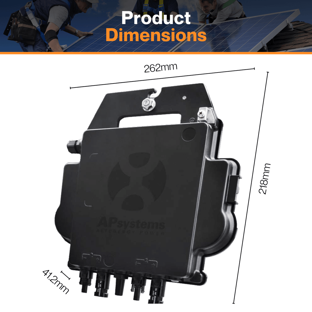 APsystems -DS3L Microinverter Series | Dual Split Phase Micro Inverter 220V AC60Hz Max Output 768W -  DS3-L | W/ Encrypted Wireless Zigbee Communication