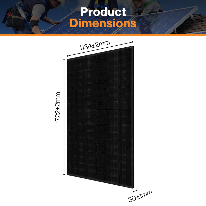 JA Solar 405W Monofacial Solar Panel - W/ 108 Split Cell | Deep Blue 3.0 Light | Half Cell Black Module | IP68 MC4 Connectors