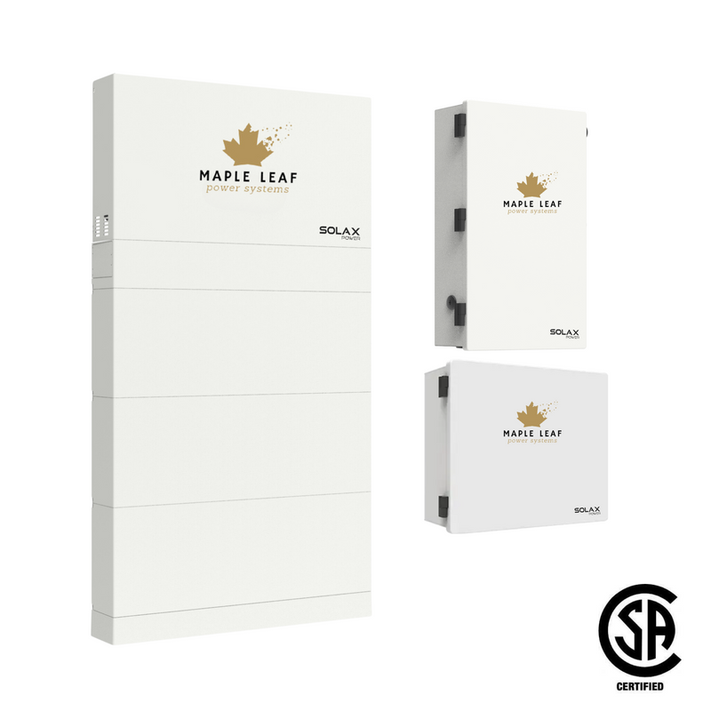 Maple Leaf All-In-One Powerwall - 5.12 - 20.48kw ESS & Smart Load Control Switch Box & Backup Interface | W/ Master Control & Battery Base | UL9540A, UL9540 Approved