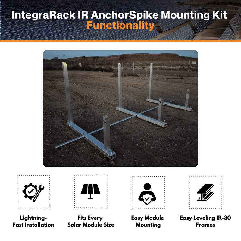 IntegraRack IR AnchorSpike™ Mounting Kit (22 Pack) - Innovative Barbed Aluminum Spikes | W/ Ultra-Strong Two-Part Epoxy