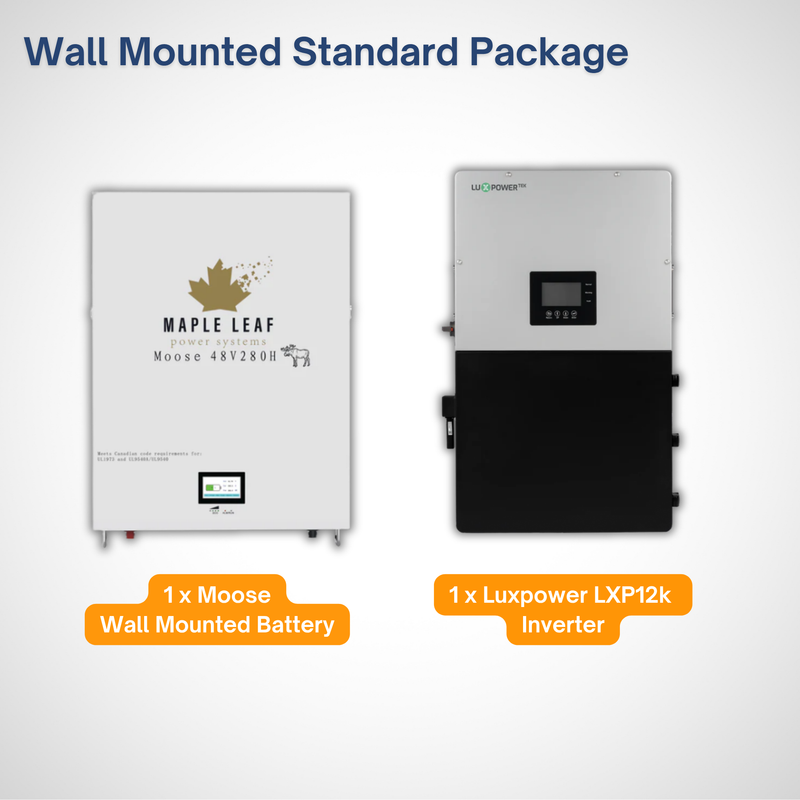 Luxpower 18Kpv Solar Inverter & Maple Leaf 48V280AH [Heated] Battery Pack - Hybrid & Off-Grid Solar Inverter ESS Battery Solution | UL9540A, UL9540 Certified