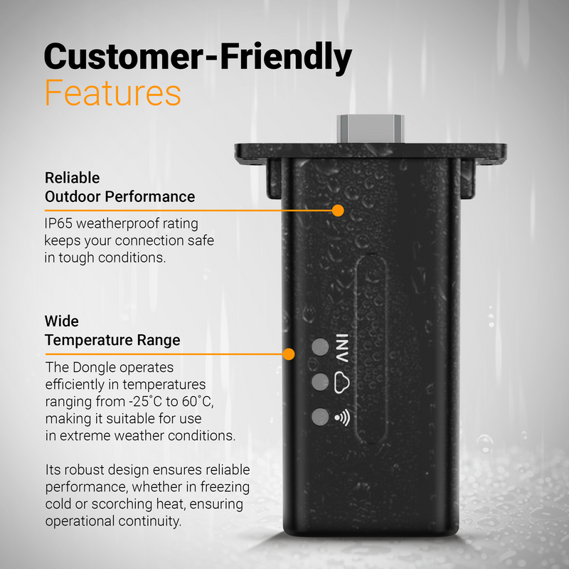 Luxpower WIFI Dongle -  72Mbps Maximum Transmission |  2.5dBi Antenna Gain | HDMI External Interface | W/ IP65 Protection Rating