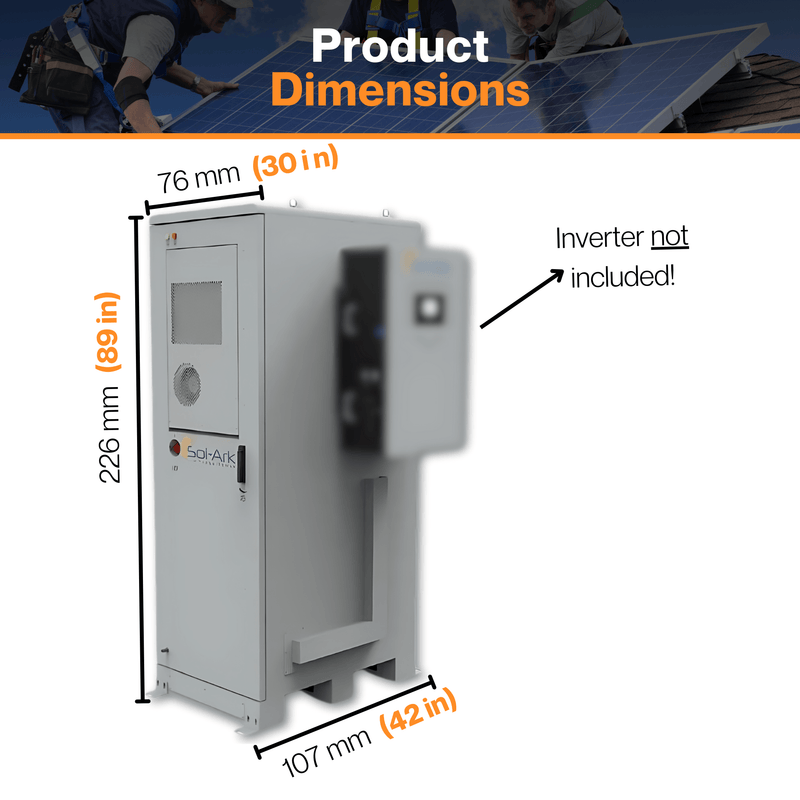 30KW Sol-Ark L3 Series LimitLess Lithium Battery Energy Storage Systems , 60Kw or 60Kw IP  - 120/208V, 3L/N/PE, 50 or 60Hz