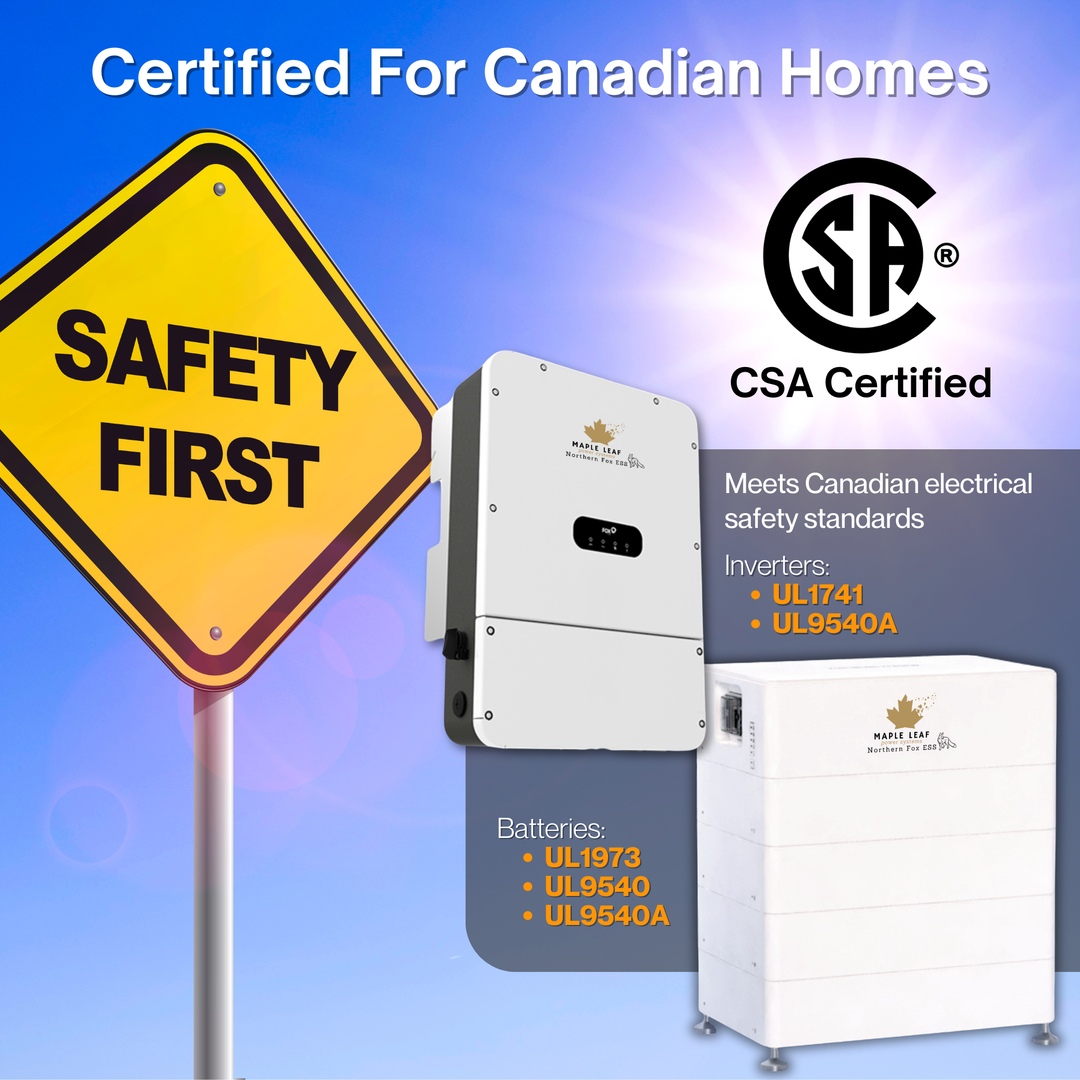 Maple Leaf Northern Fox FLEX Hybrid Solar Inverter & Modular Battery Kits | 9.6kW or 11.4kW Inverter | 8kW to 28kW Expandable Energy Storage System | Optional Fox ESS Hub G2 Smart Energy Management